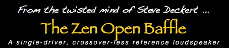The Zen Open Baffle Loudspeaker