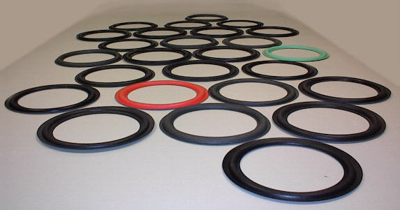 image of dozens of 10 inch foam surrounds